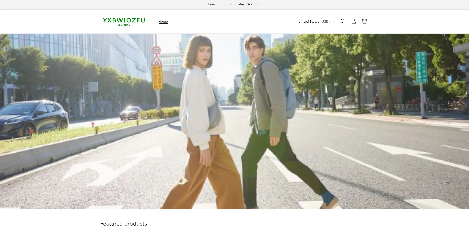 Website screenshot of Yxbwiozfu.com