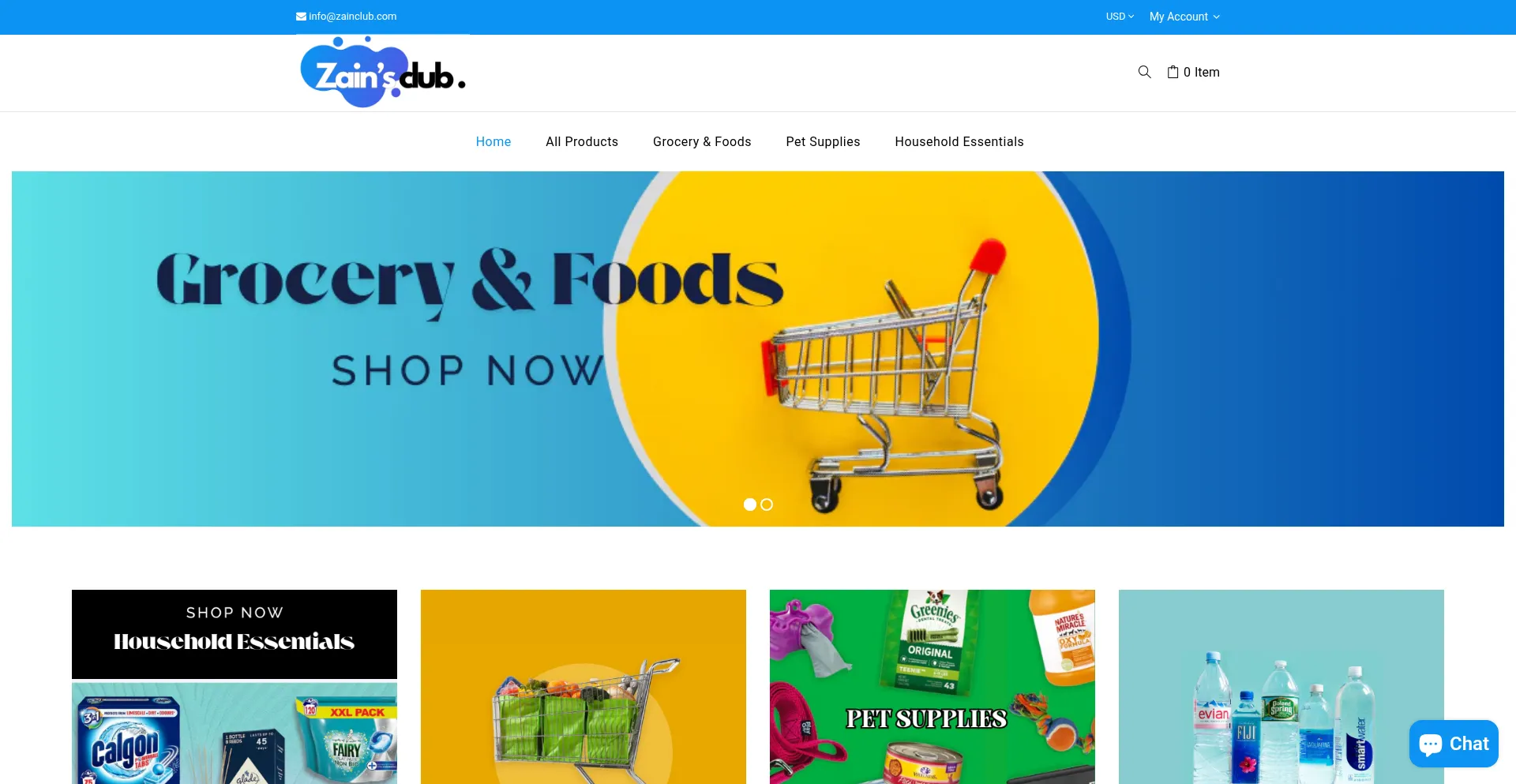 Website screenshot of Zainclub.com