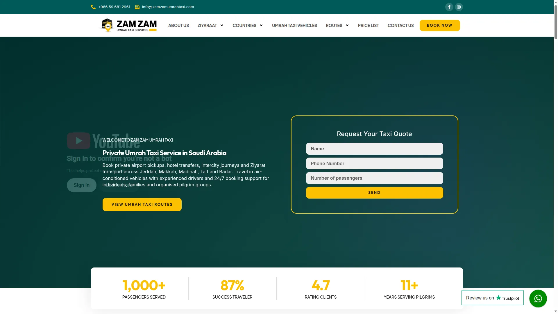 Zamzamumrahtaxi.com