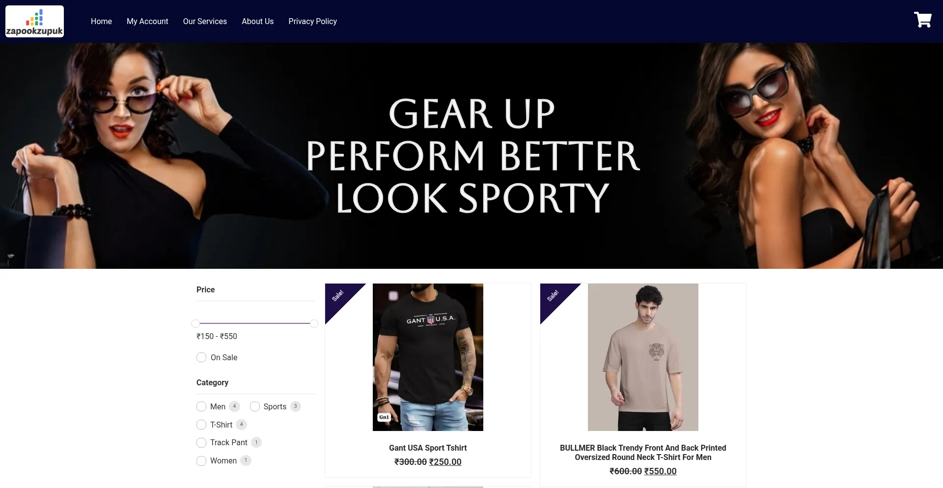 Website screenshot of Zapookzupuk.com