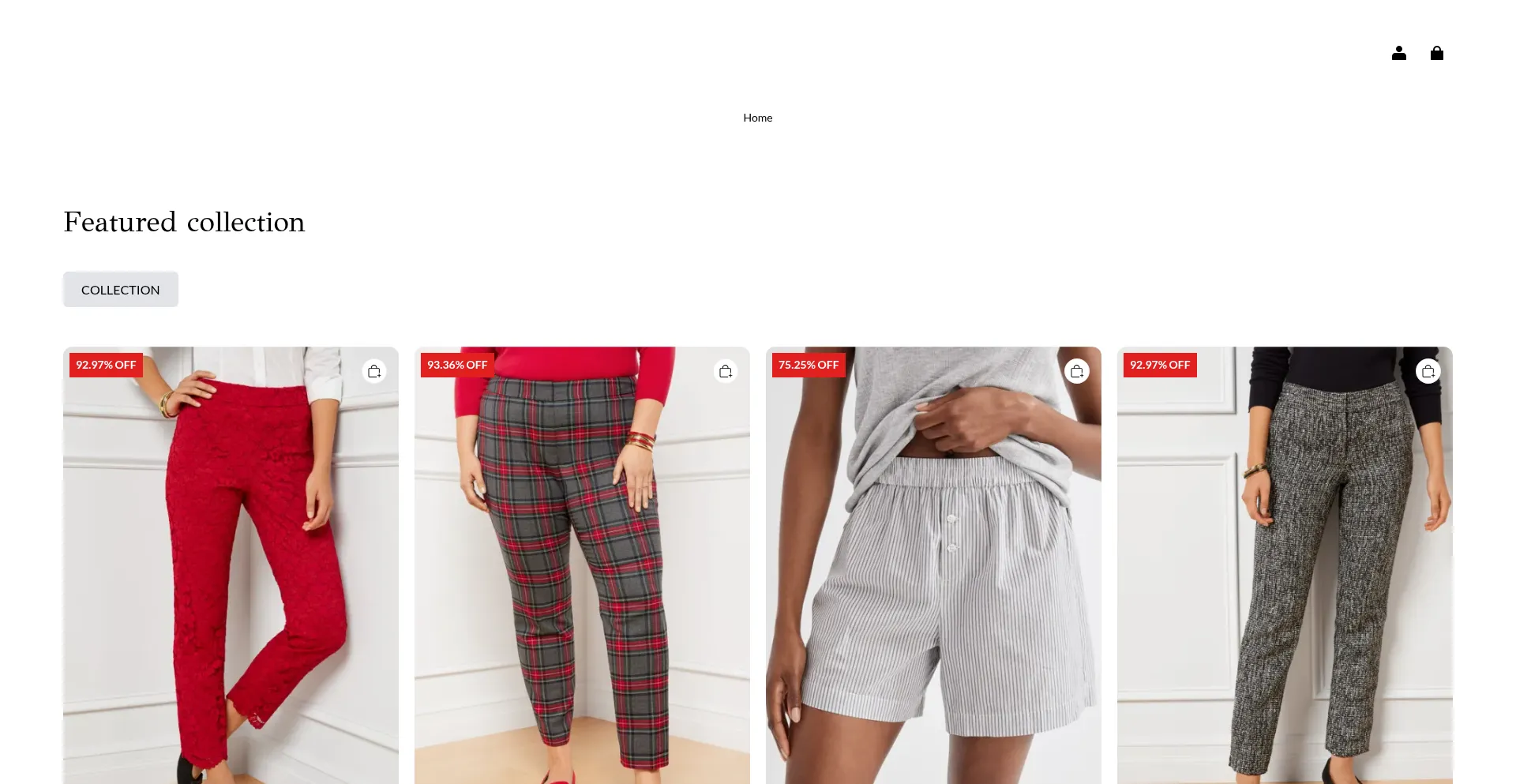Website screenshot of Zaraoutlets.com