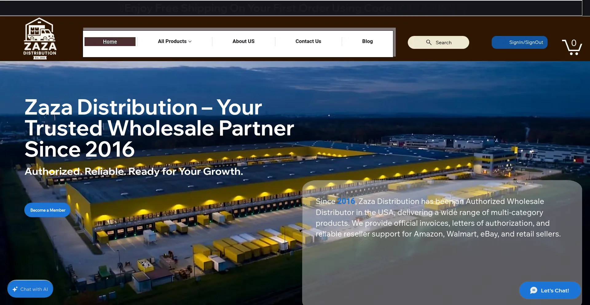 Zazadistribution.com