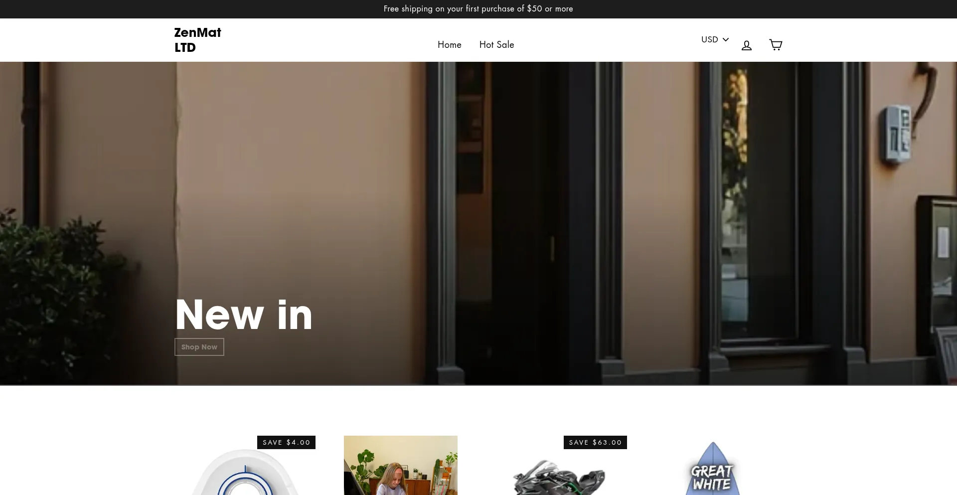 Website screenshot of Zenemat.com