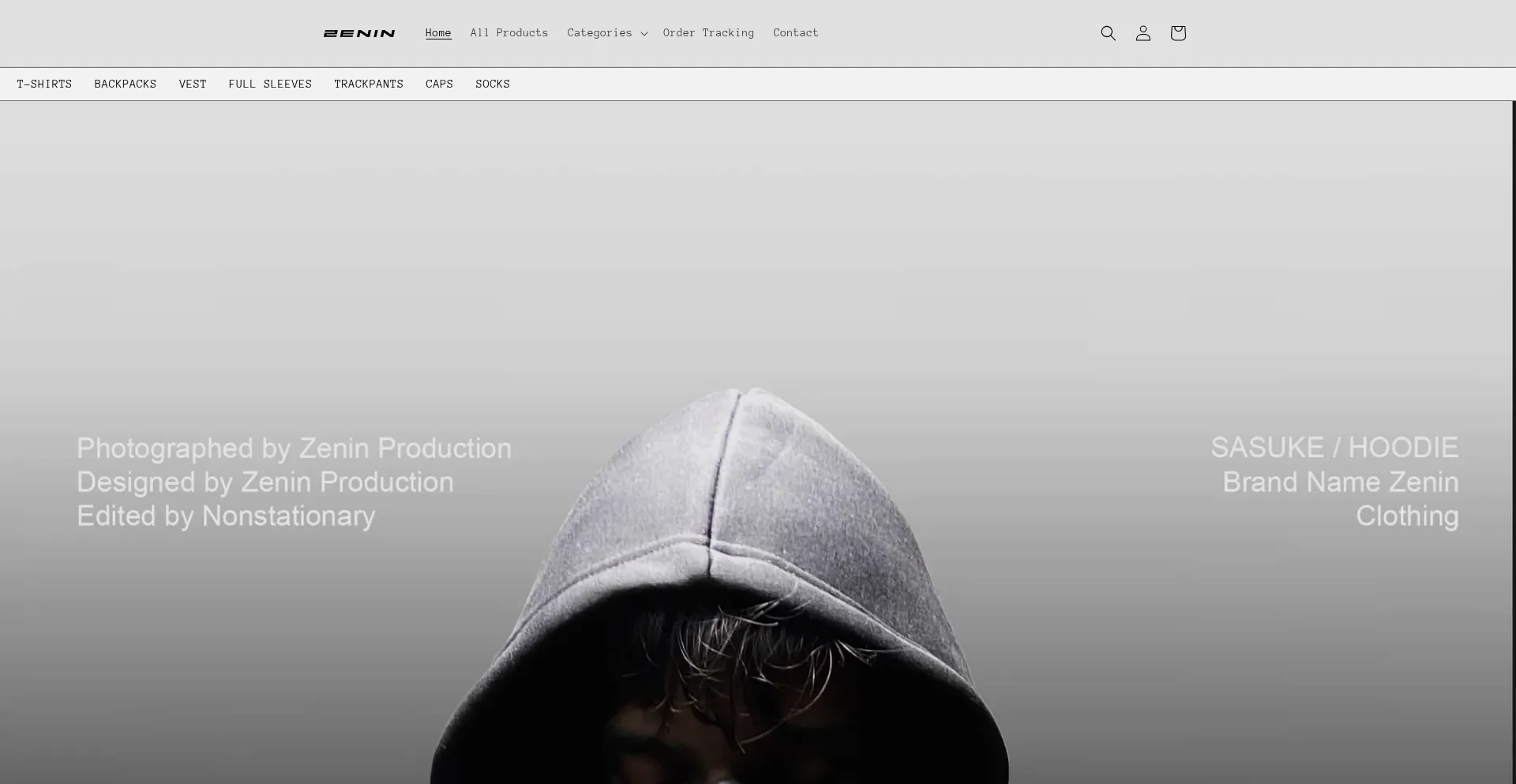 Website screenshot of Zenin.co.in