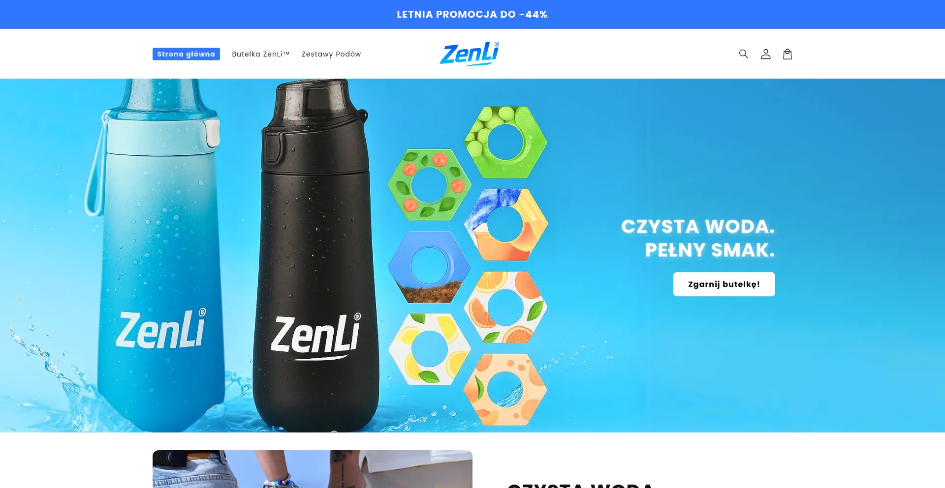 Website screenshot of Zenli.pl