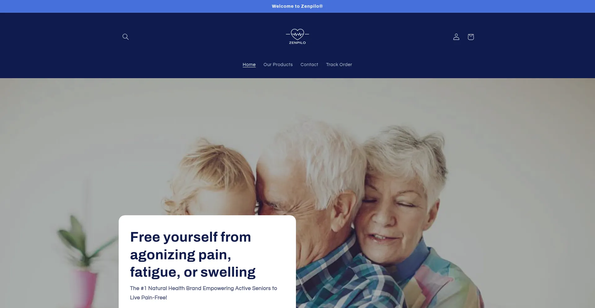 Website screenshot of Zenpilo.com