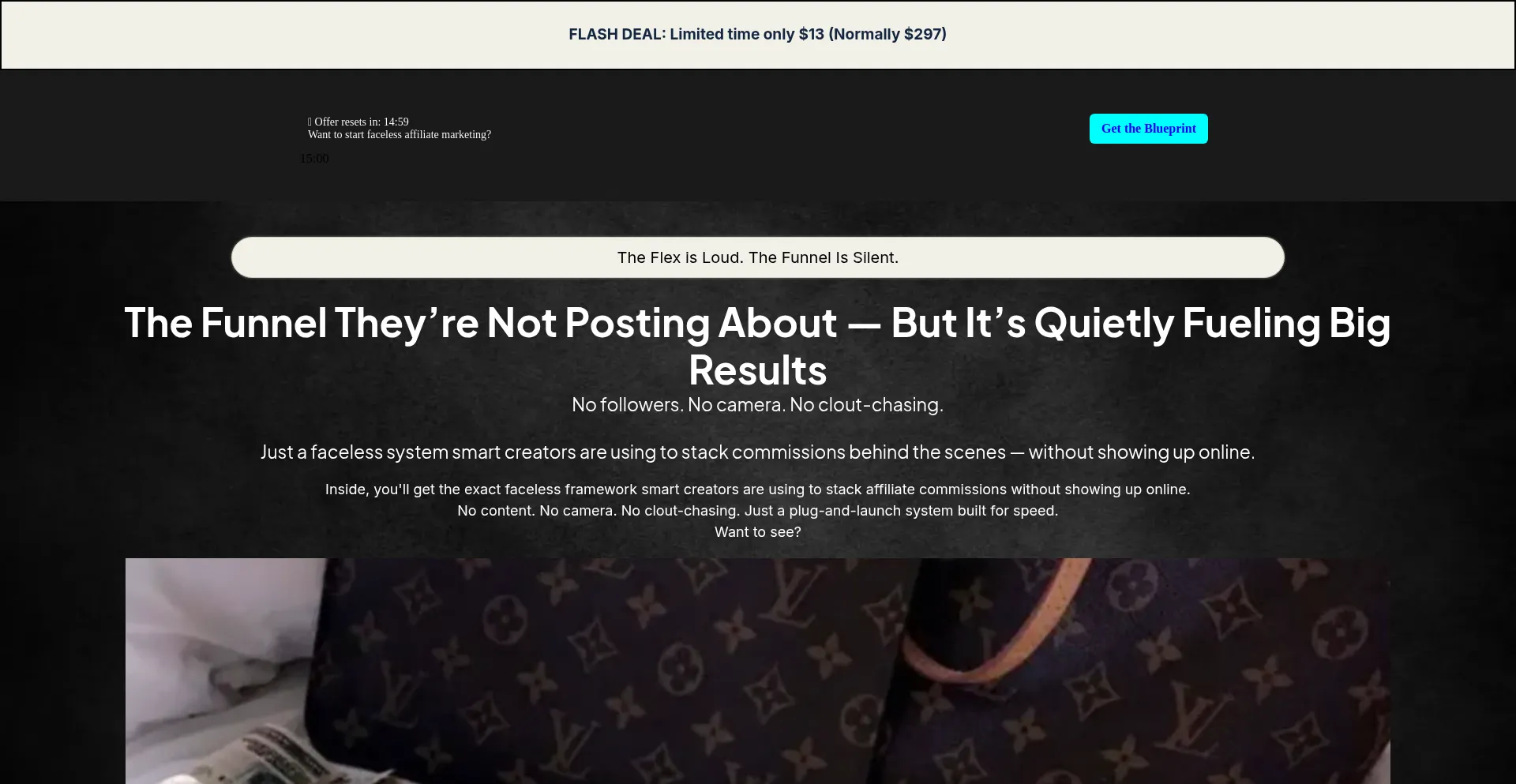 Website screenshot of Zeroidentity-affiliate.com