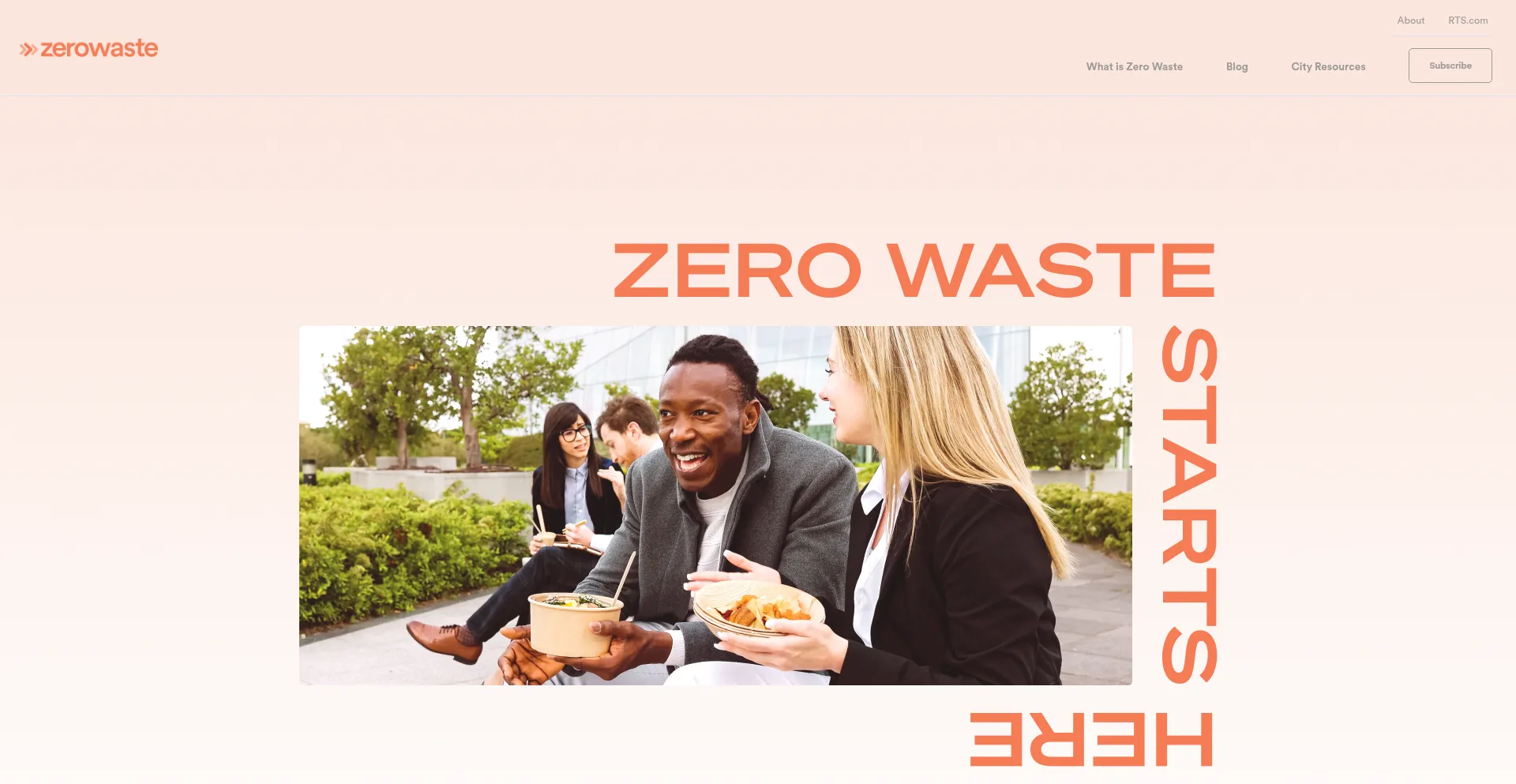 Website screenshot of Zerowaste.com