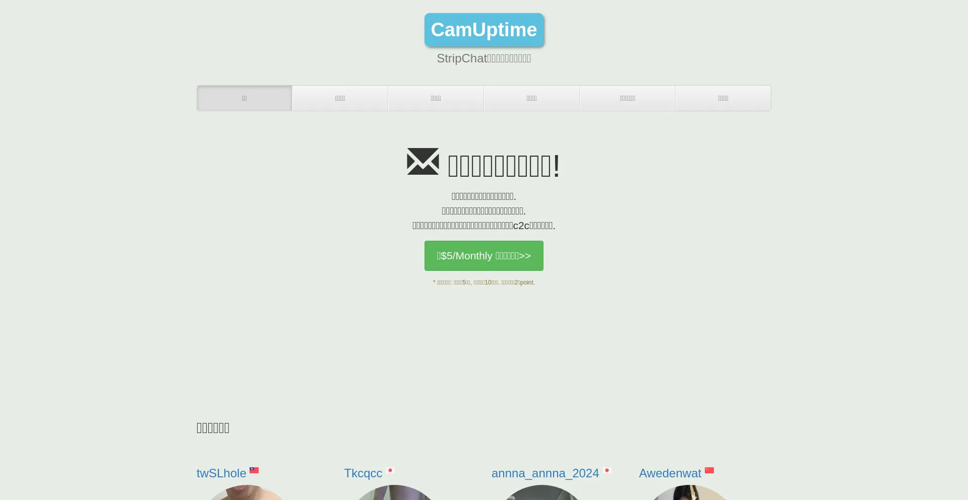Website screenshot of Zh.camuptime.com