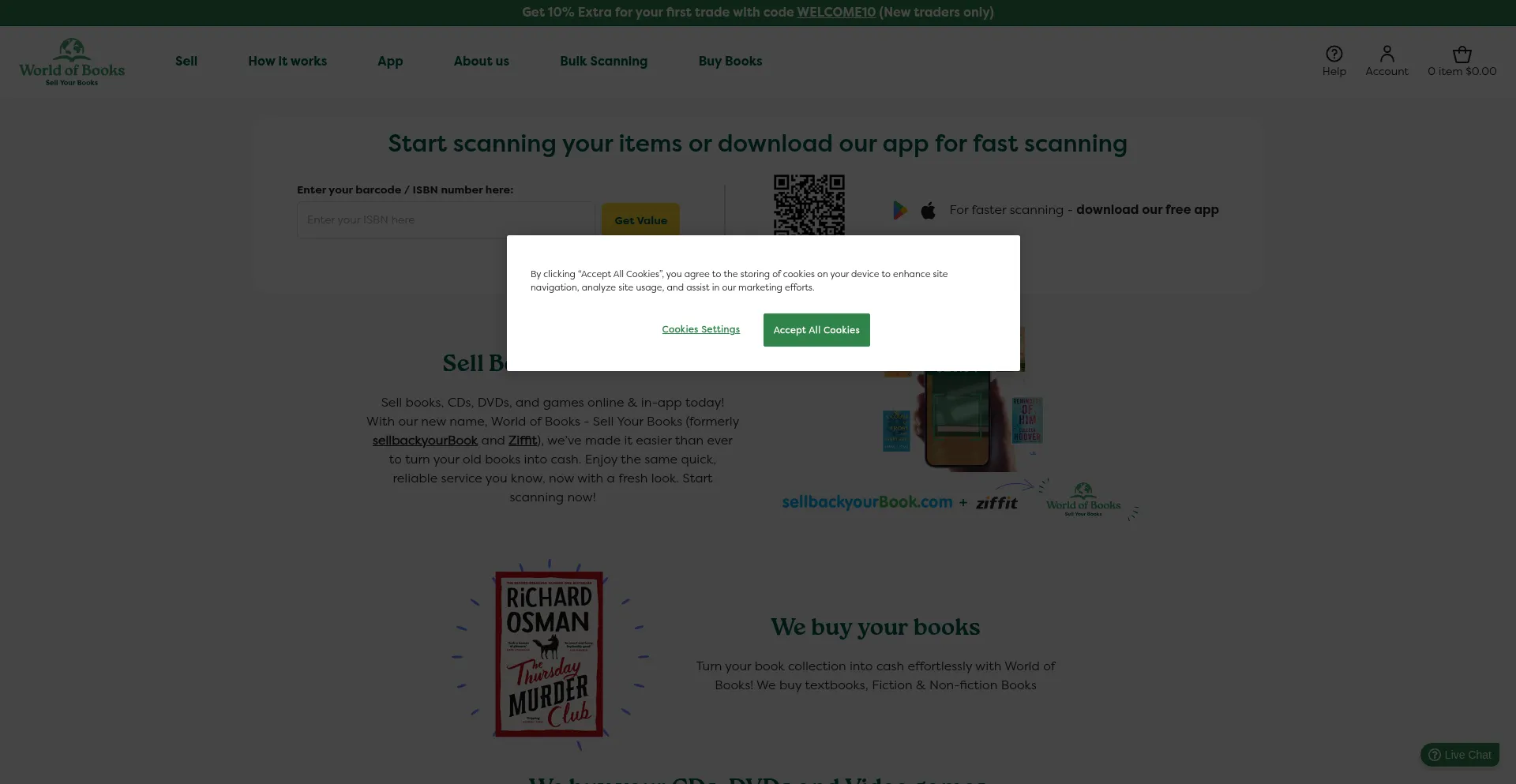 Website screenshot of Ziffit.com