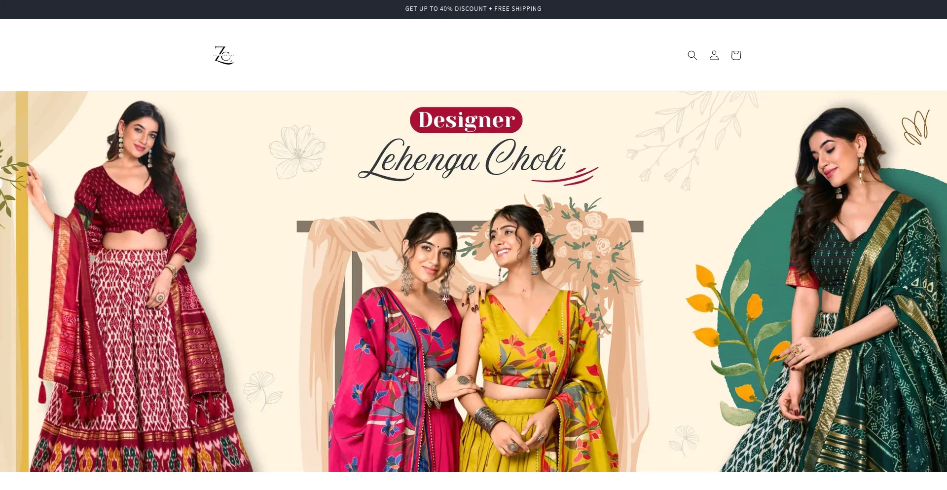Website screenshot of Ziyaacouture.com