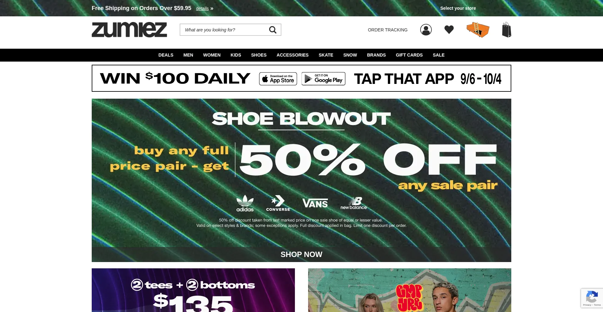 Website screenshot of Zoomies.com