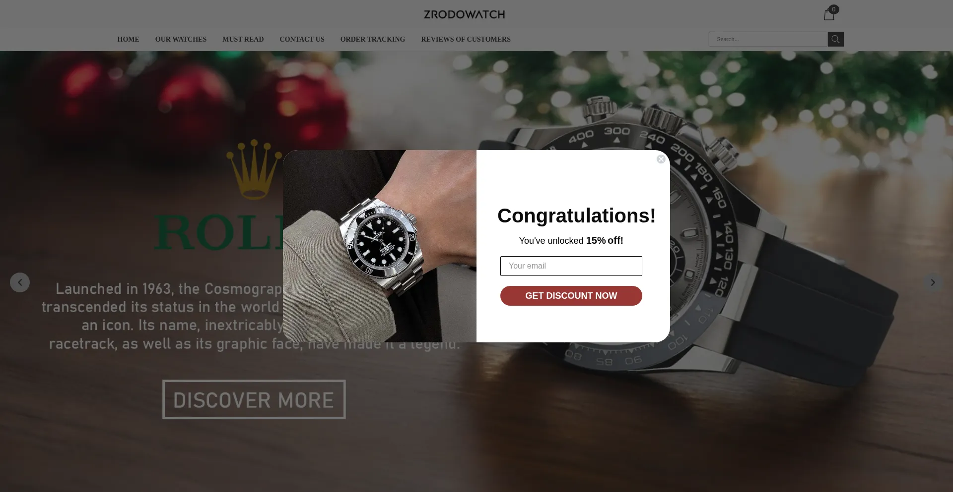 Website screenshot of Zrodowatch.com