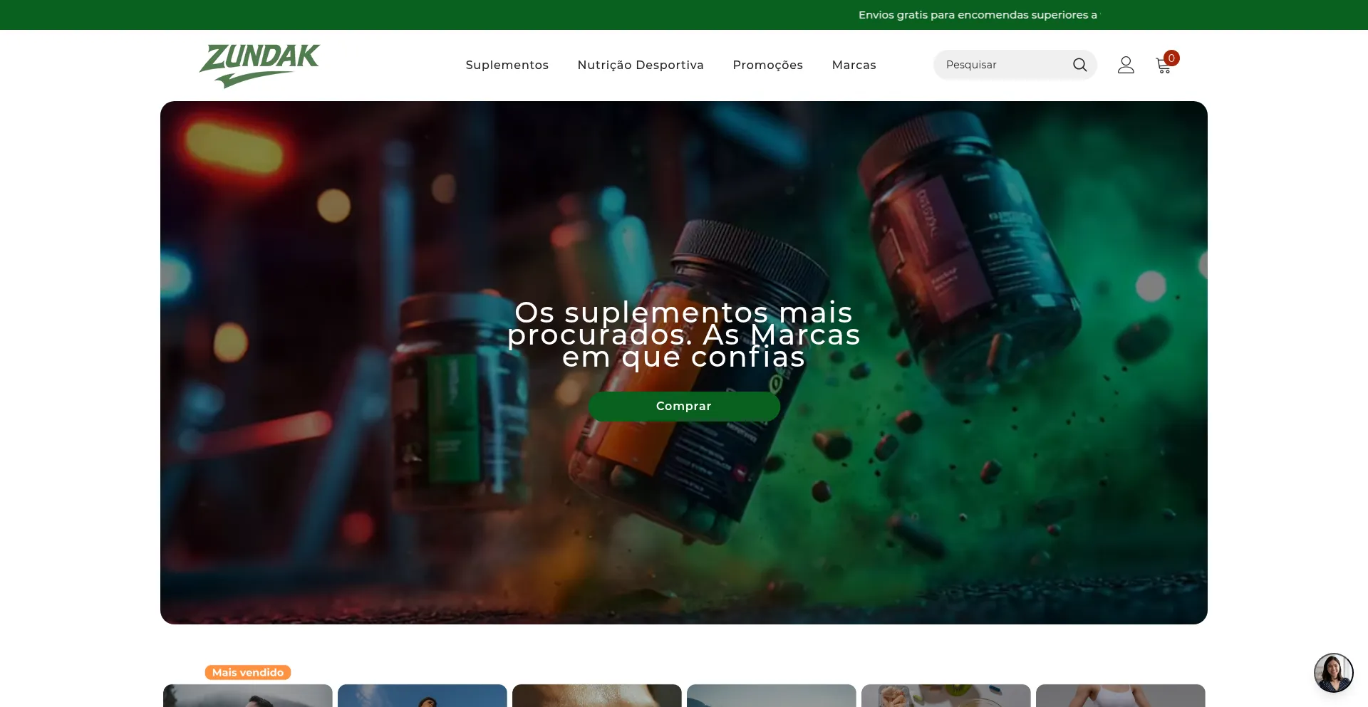 Website screenshot of Zundak.com