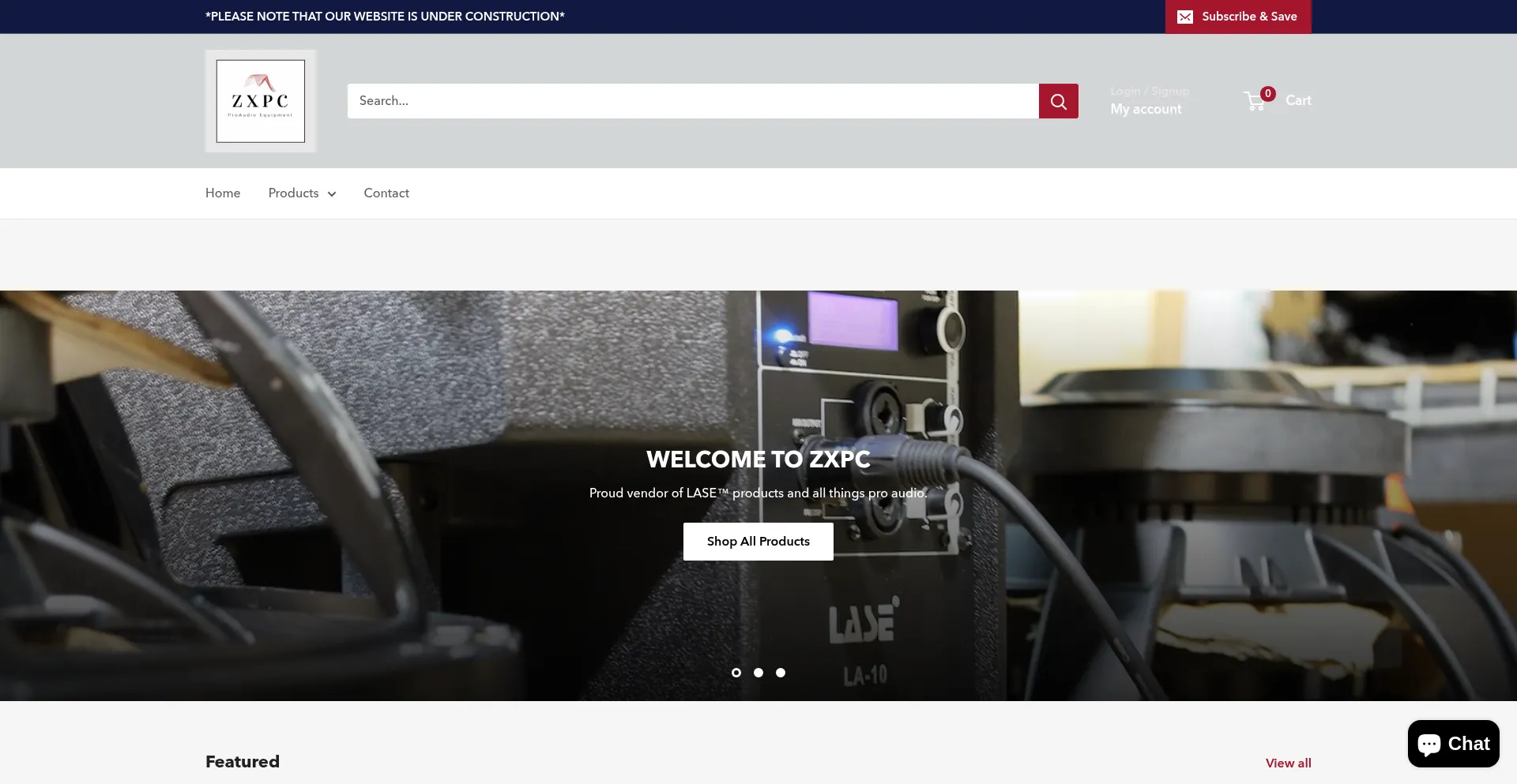 Website screenshot of Zxpc.us