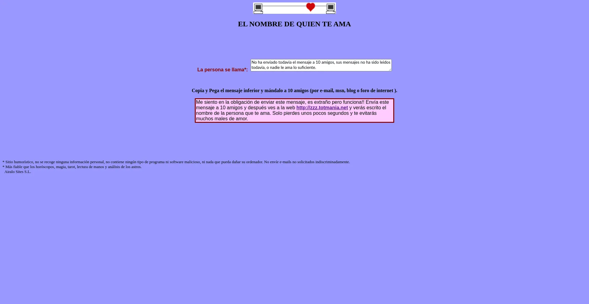 Website screenshot of Zzz.totmania.net
